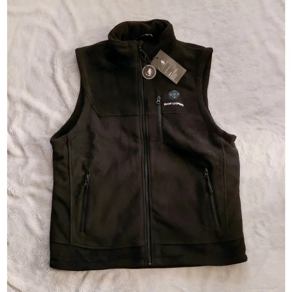 SNOW LEOPARD Heated Vest With Battery Polar Fleece Outdoor Unisex Medium NWT